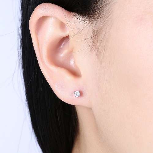 925 certified sterling silver stud earrings