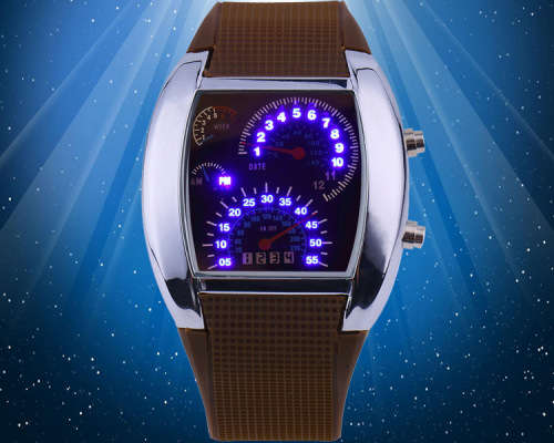 Digital LED car dash style watch...