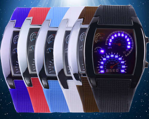 Digital LED car dash style watch...