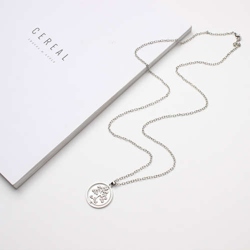 Tree of life rotating pendant and chain