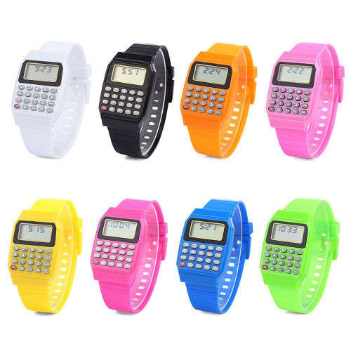 Digital LED watch.. with built in calculator....various colors.. LOWEST SHIPPING
