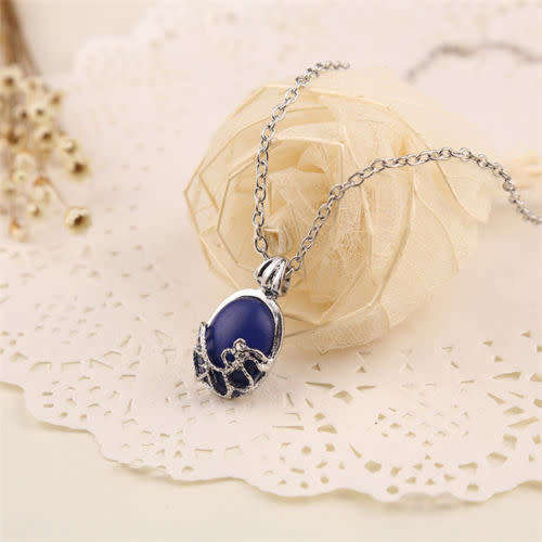 Vampire Diaries elena Gilbert's Anti-sunlight Lapis Lazuli Vintage Necklace- LOWEST SHIPPING