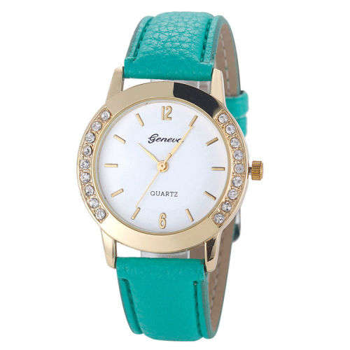 Geneva ladies crystal analog watch  LOWEST SHIPPING