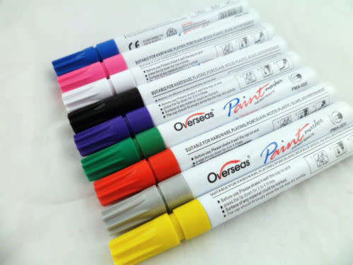 Waterproof Permanent Paint Marker Pen Car Tyre Tire Tread Rubber Metal. LOWEST SHIPPING