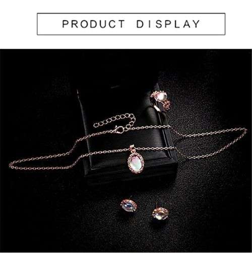 Opalescent moonstone 4 piece jewelry set!! LOWEST SHIPPING