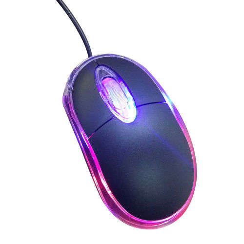 Stunning pink/blue/ green Glow mouse...LOWEST SHIPPING