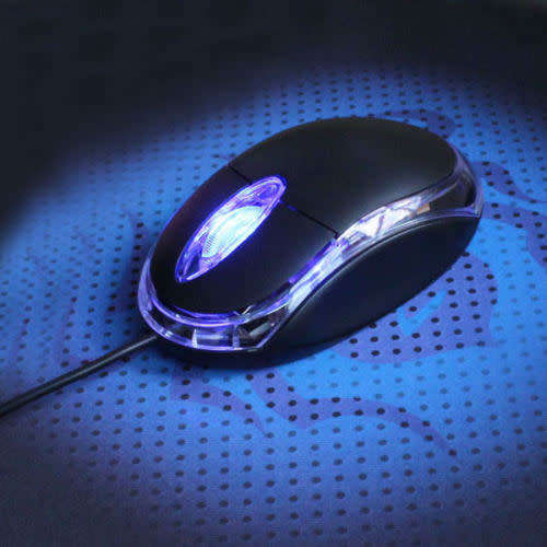 Stunning pink/blue/ green Glow mouse...LOWEST SHIPPING