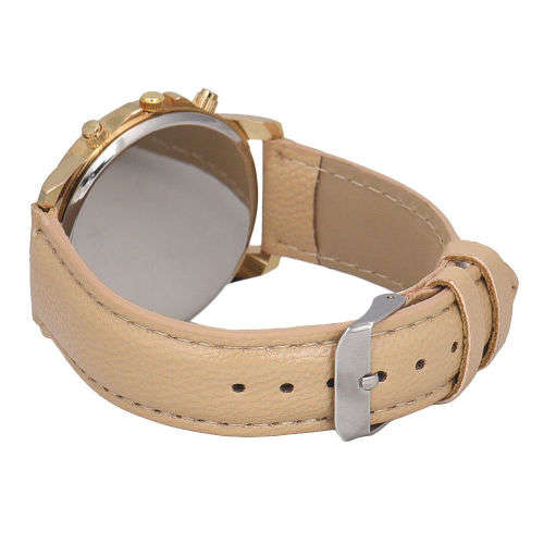 Gold Geneva ladies analog watch.. LOWEST SHIPPING