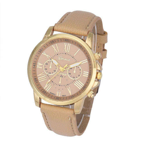 Gold Geneva ladies analog watch.. LOWEST SHIPPING