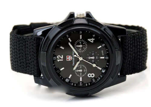 Canvas Analog Quartz Waterproof  Military Watch