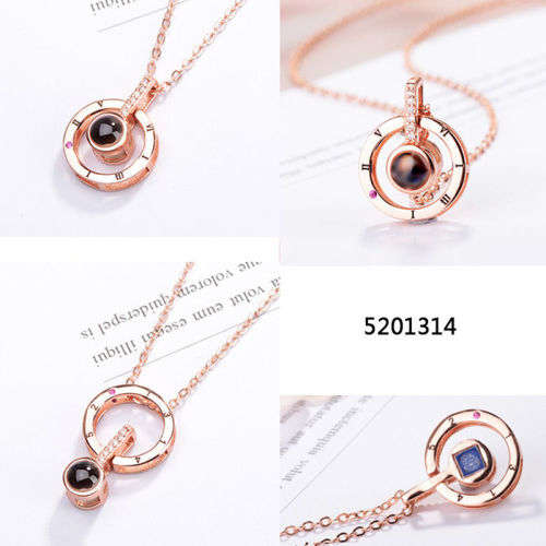 2018 Projection 100 Languages I Love You Charm Pendant Necklace  .. LOWEST SHIPPING