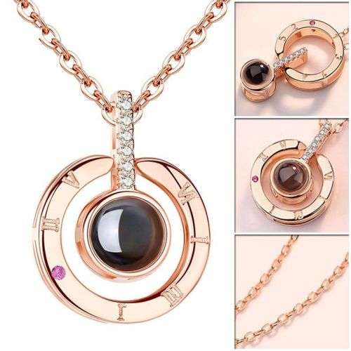 2018 Projection 100 Languages I Love You Charm Pendant Necklace  .. LOWEST SHIPPING