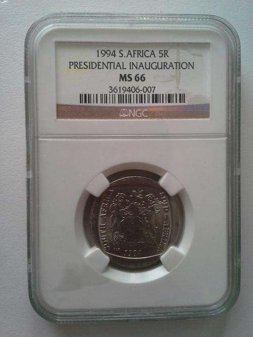 1994 NGC graded MS66 Inauguration R5