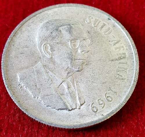SILVER 1969 ONE RAND. EXCEPTIONAL CONDITION.