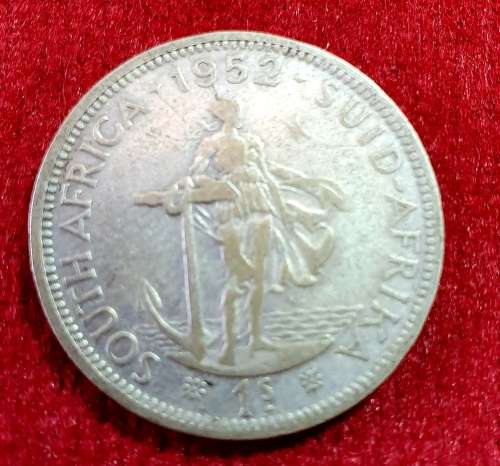 SHILLING 1952. SOUTH AFRICA . SILVER 5.5 gr. EXCEPTIONAL QUALITY.