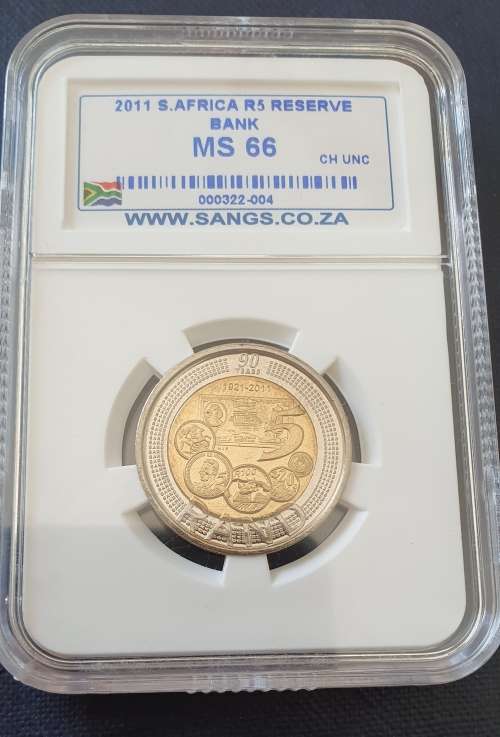 2011 SARB R5 - VERY HIGH GRADE COIN MS66