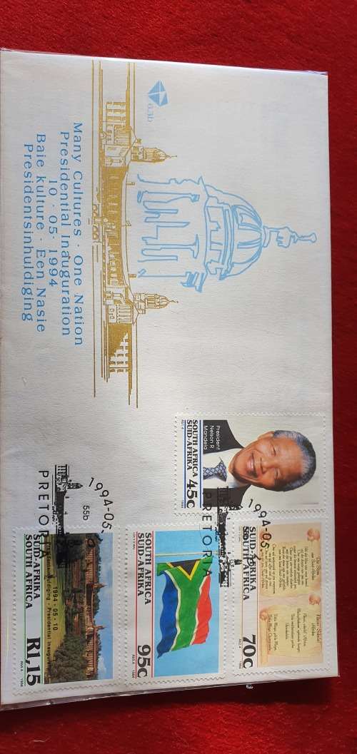 MANDELA .PRESIDENTIAL INAUGURATION 10.5.1994. FDC. SEALED.