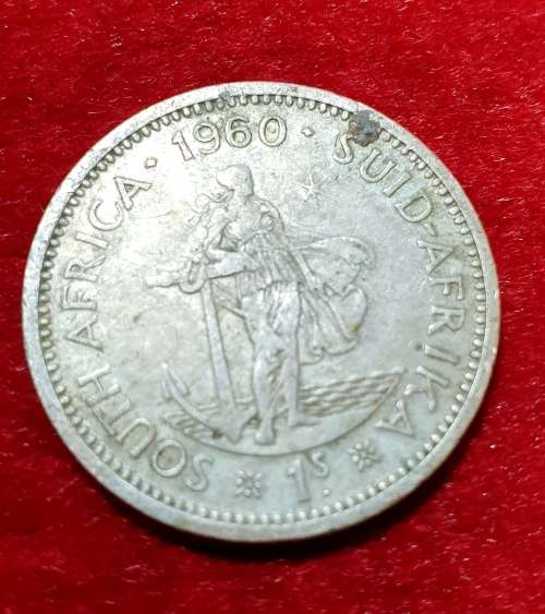 1960  1 SHILLING . SA. SILVER. 5.66gr. EXCEPTIONAL CONDITION.