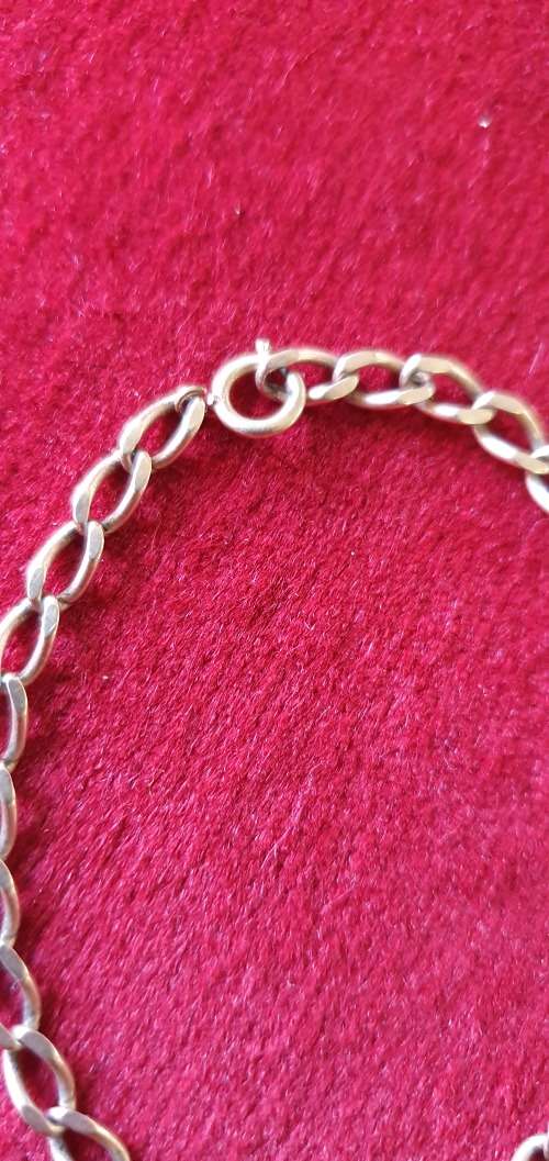 GOLD 9 ct. CHAIN BRACELET . 17 CM LONG.  ( 3gr )