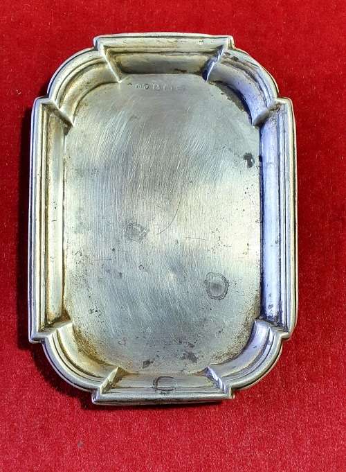 ANTIQUE 1890 CONDIMENT SERVING TRAY. 925 SILVER. 37.3 GRAMS