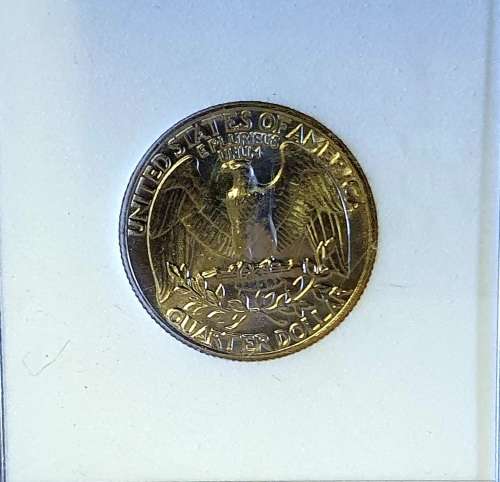 BRILLIANT UNCIRCULATED 1981 WASHINGTON QUARTER DOLLAR . .