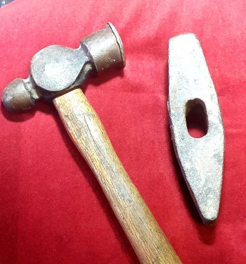 2 X HUGE ANTIQUE BLACKSMITH FORGING HAMMERS