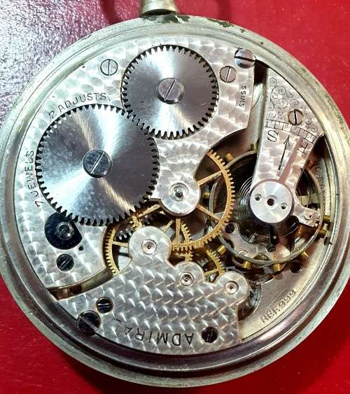 VINTAGE ADMIRAL POCKET WATCH. ULTRA SCARCE FIND !!