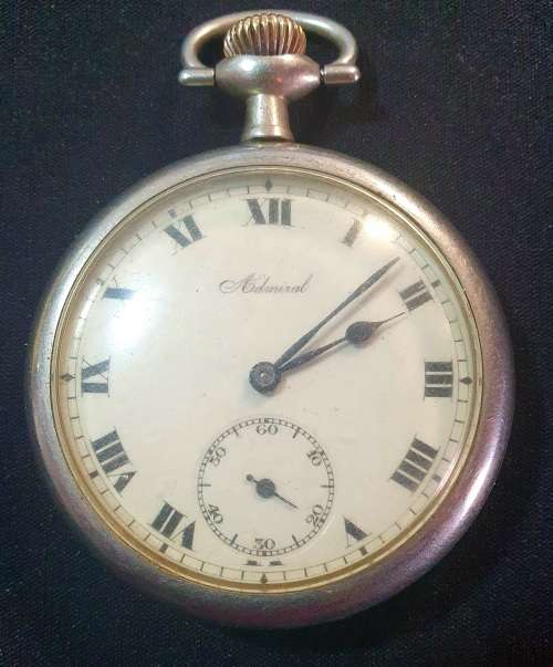 VINTAGE ADMIRAL POCKET WATCH. ULTRA SCARCE FIND !!