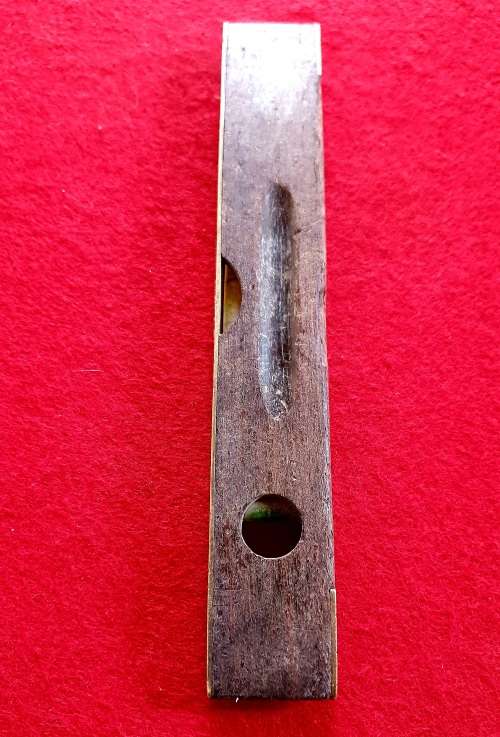 ANTIQUE J.RABONE SPIRIT LEVEL. Rosewood & Brass Torpedo shape.