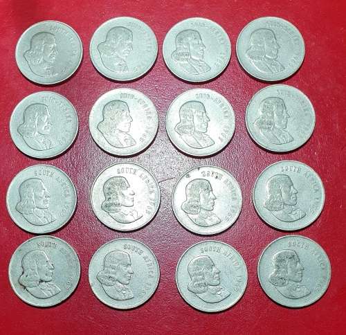 16 X 1965  20 CENT COINS. 8 X ENG / 8  X AFR.  EXCEPTIONAL CONDITION ! ONE BID FOR ALL !!