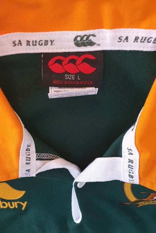1906 T0 2006 CELEBRATING 100 YEARS SPRINGBOK RUGBY JERSEY LIMITED EDITION WITH CERTIFICATE. 286/3000