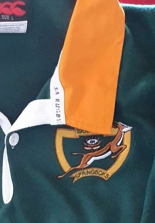 1906 T0 2006 CELEBRATING 100 YEARS SPRINGBOK RUGBY JERSEY LIMITED EDITION WITH CERTIFICATE. 286/3000