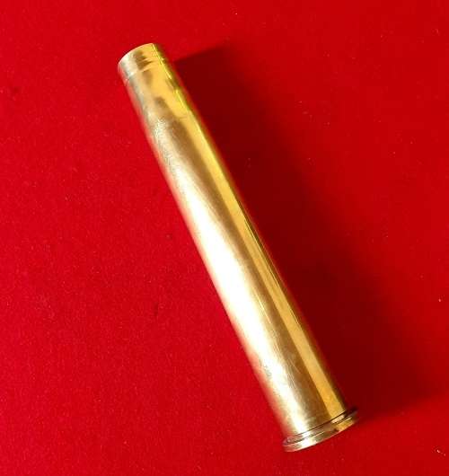 BOFOR GUNSHIP 1964 . 40MM. KIMBERLEY ENGINEERING. UM/ UNIE VAN SUID AFRIKA BRASS SHELL.