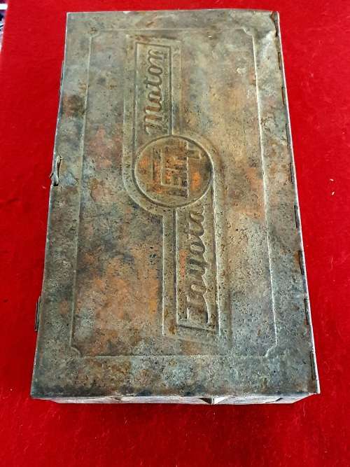 ANTIQUE TOYOTA MOTOR TEQ STEEL TOOL BOX !! SCARCE FIND !!