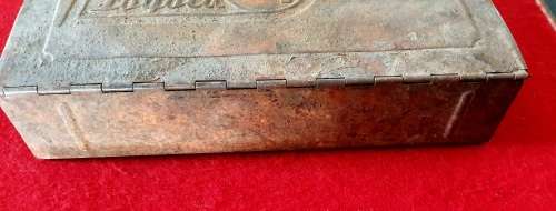 ANTIQUE TOYOTA MOTOR TEQ STEEL TOOL BOX !! SCARCE FIND !!