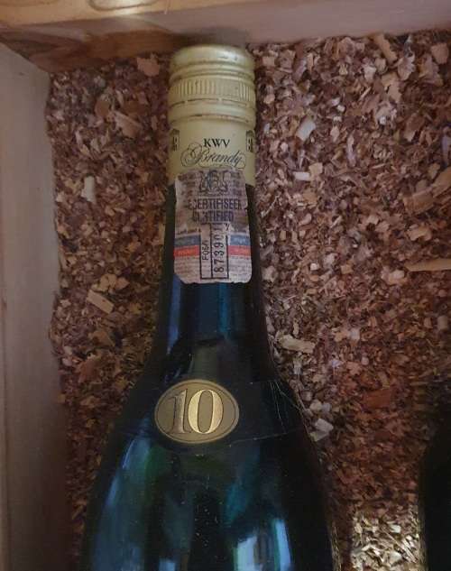 KWV 60 YEARS ANNIVERSARY LIMITED RELEASE. 1978. (1 X1965 PORT, 1 X10YEAR BRANDY,1 XVERY OLD SHERRY )