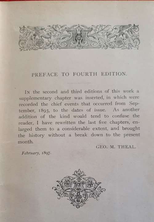 1900. G.M.THEAL. THE STORY OF THE NATIONS: SOUTH AFRICA.