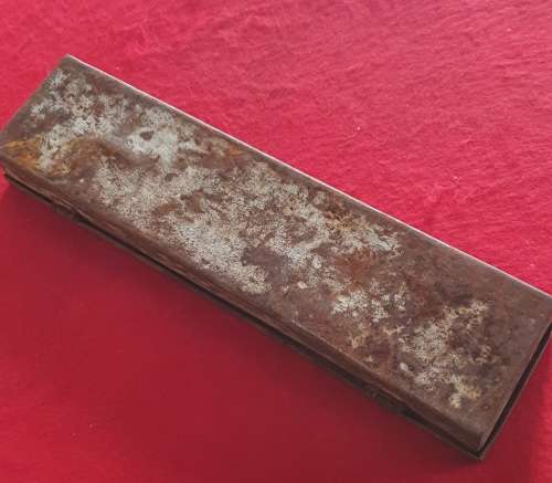 ANTIQUE ORIGINAL MATADOR STEEL TOOL BOX