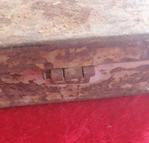ANTIQUE ORIGINAL MATADOR STEEL TOOL BOX