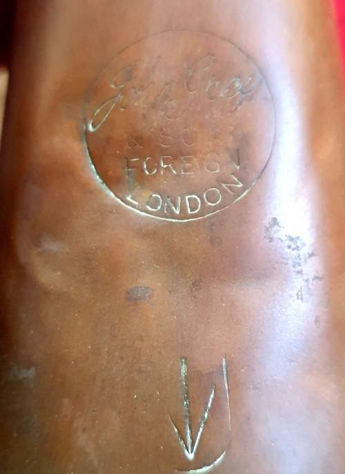 WW 1 UNION OF SOUTH AFRICA INFANTRY TRENCH BUGLE. WAR USED.