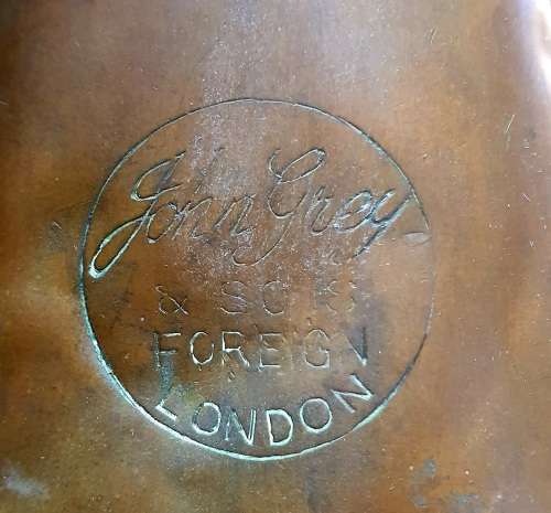 WW 1 UNION OF SOUTH AFRICA INFANTRY TRENCH BUGLE. WAR USED.