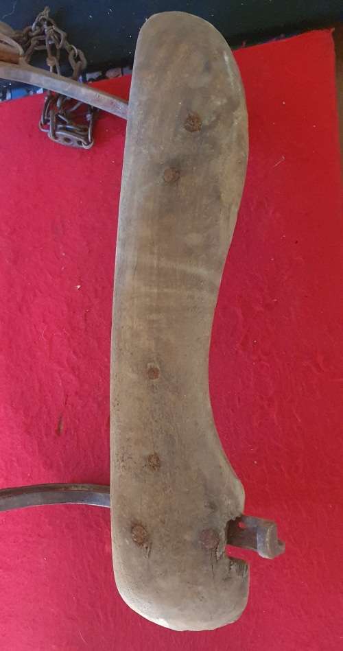 ANGLO BOER WAR HORSE SADDLE FRAME SALVAGED FROM DEELFONTEIN KAROO.WOOD AND CAST IRON.