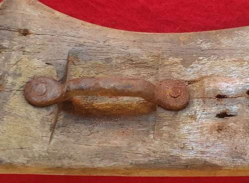 ANGLO BOER WAR HORSE SADDLE FRAME SALVAGED FROM DEELFONTEIN KAROO.WOOD AND CAST IRON.