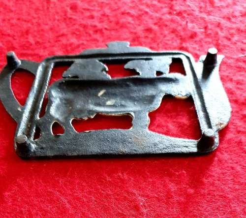 ANTIQUE  SOLID CAST IRON HOT POT / KETTLE STAND WITH FINE DETAIL.