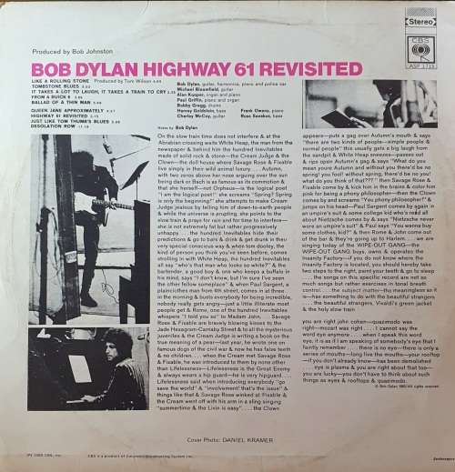 1965 VINYL LP . BOB DYLAN. HIGHWAY 61 REVISITED.  EXCEPTIONAL CONDITION.