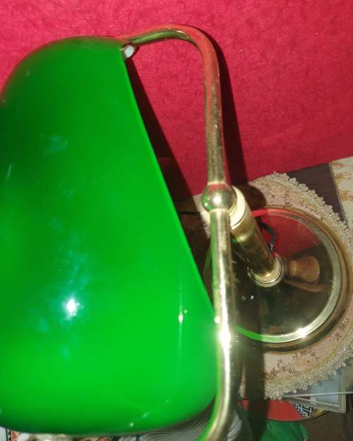 ORIGINAL BANKERS LAMP. WORKING. SEE DESCRIPTION.