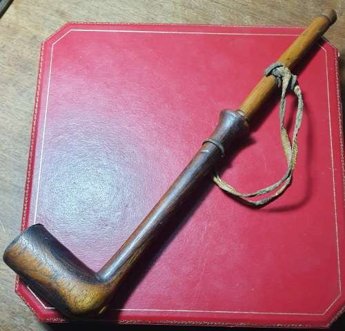 ANTIQUE SMOKING PIPE WITH STEM EXTENSION. ORIGINAL.
