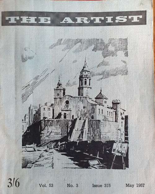 4 X 1957 THE ARTIST MAGAZINES. A4 SIZE. ONE BID FOR ALL.