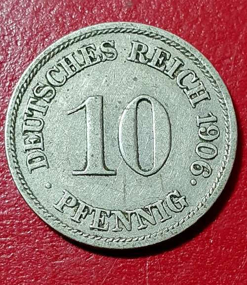 1906 DEUTSHES REICH 10 PFENNIG