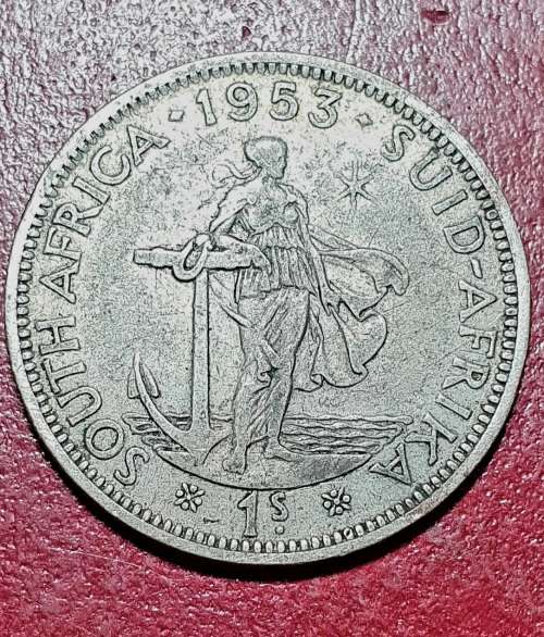 1953 1 Shilling - Elizabeth II 1st portrait. (.500) 5.66 g